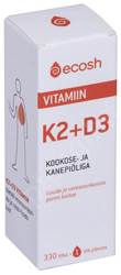 ECOSH VITAMIIN K2+D3 TILGAD 10ML