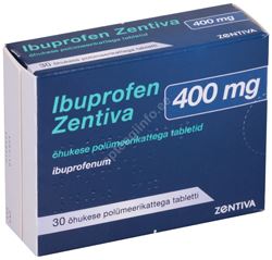 IBUPROFEN ZENTIVA ÕHUK. POLÜM.KAT. TBL 400MG N30
