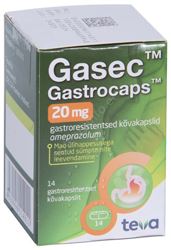 GASEC GASTROCAPS 20 MG GASTRO. KÕVAKAPS 20MG N14